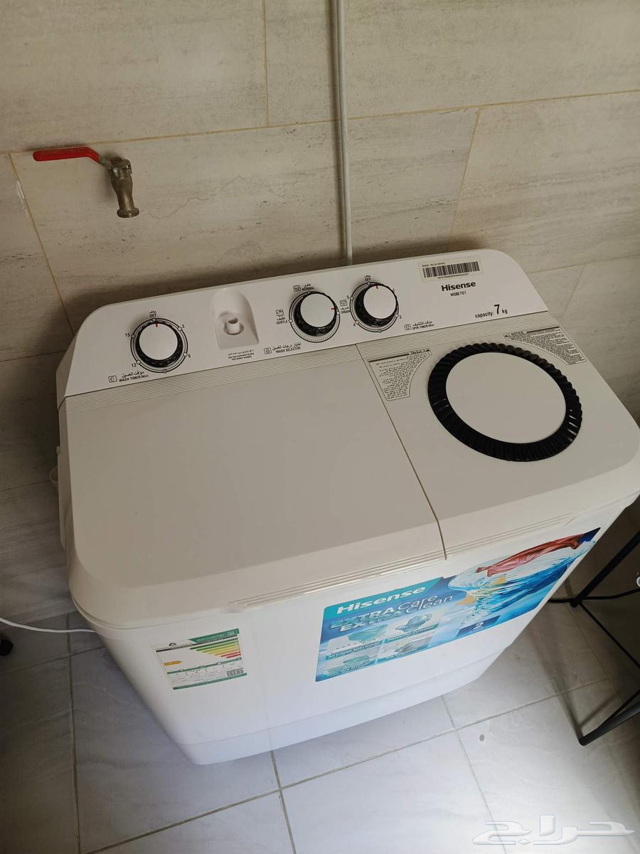 غساله حوضين هايسينس 7 كيلو شبه الجديده64529462051971110