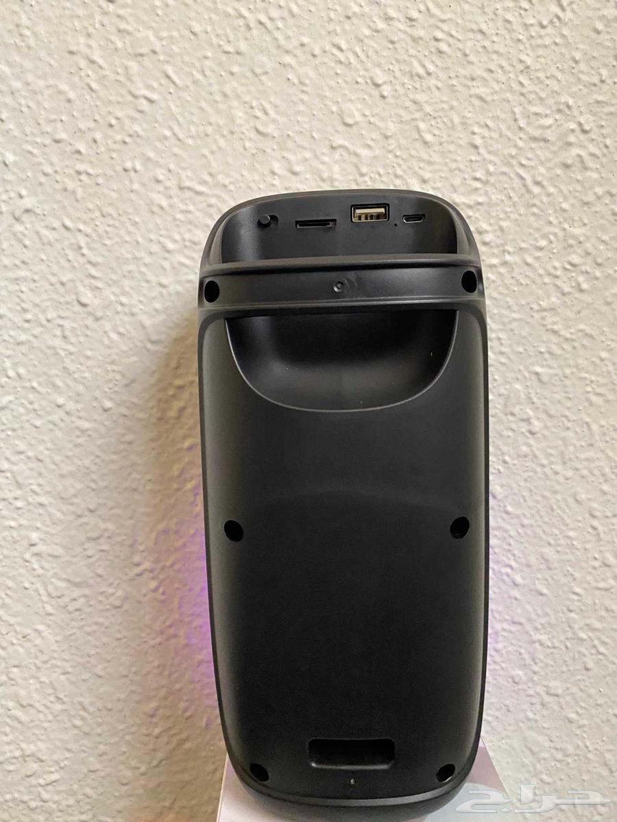 سماعة بلوتوث بإضاءة ملونة تشغيل فلاشة وكرت ميموري وبلوتوث صو64528464708993113