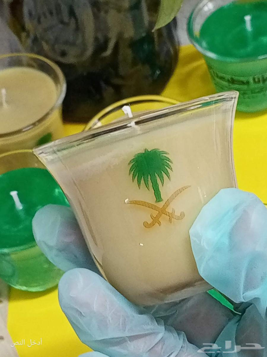 توزيعات شموع على شكل فناجين جاهزه لليوم الوطني64529882777602114