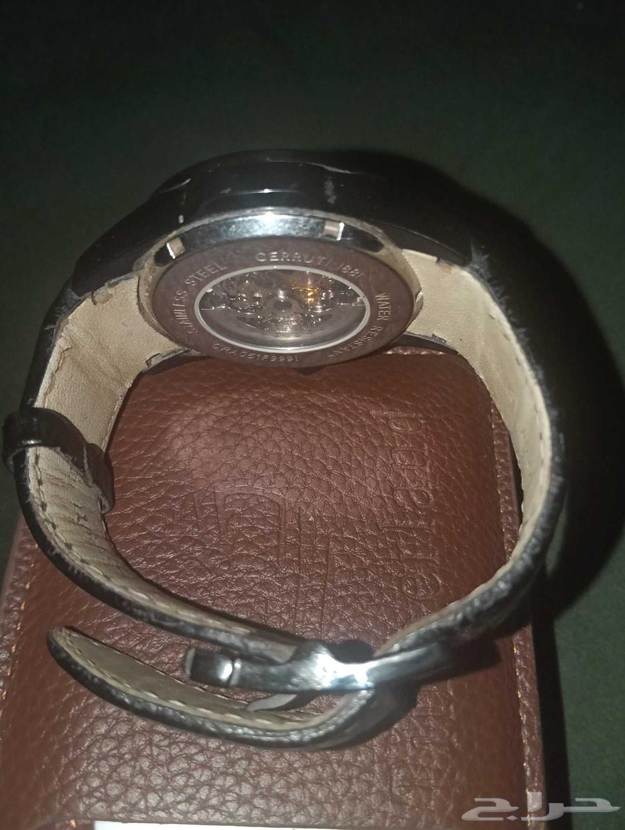 ساعه جلد للبيع اصليه ماركة شيروتي CERRUTI مقاومه للماء64532579322369114