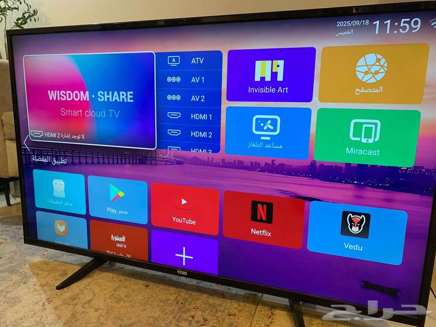 شاشة تلفزيون من ماركة Vizio امريكي 50 بوصه64532142359811110
