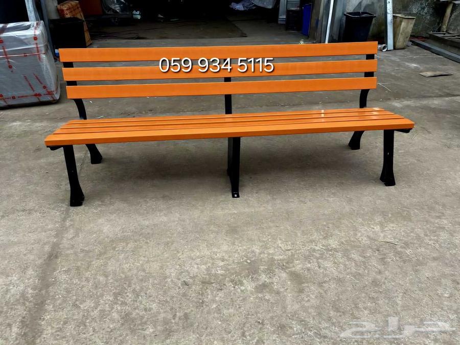 مقعد فناء خارجي من الحديد الزهر مع مسند ظهر مربع مع مسند ظه64532875065473112