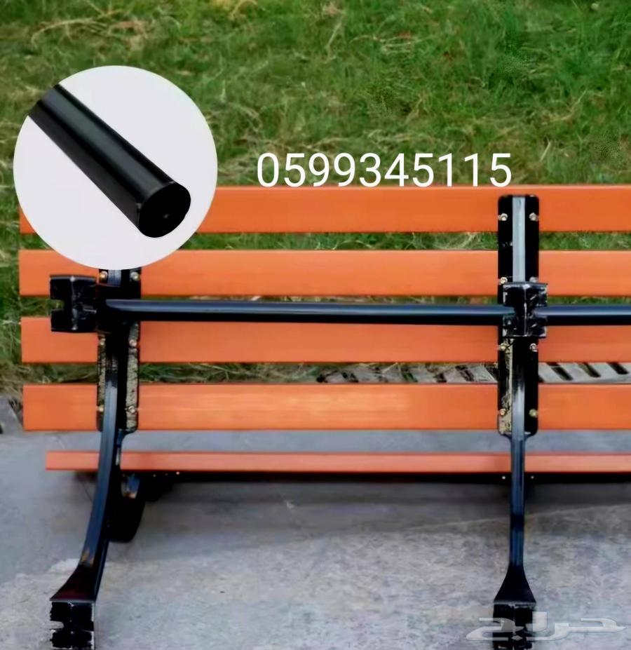 مقعد فناء خارجي من الحديد الزهر مع مسند ظهر مربع مع مسند ظه64532875065473113