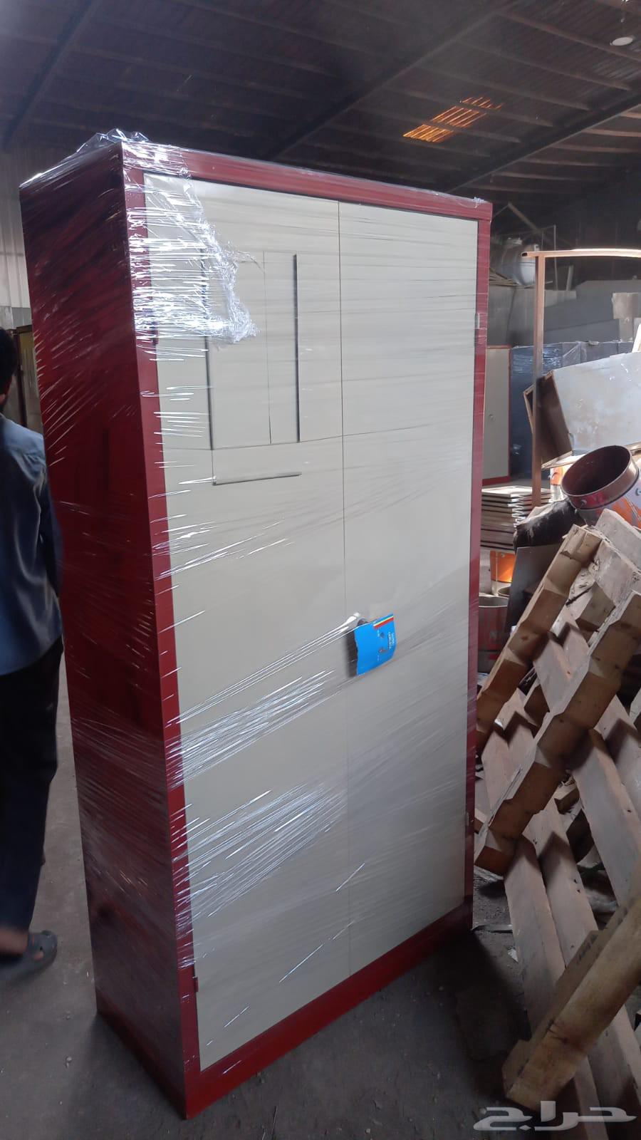 دولاب حديد ملابس بابين جديد64529376964994113