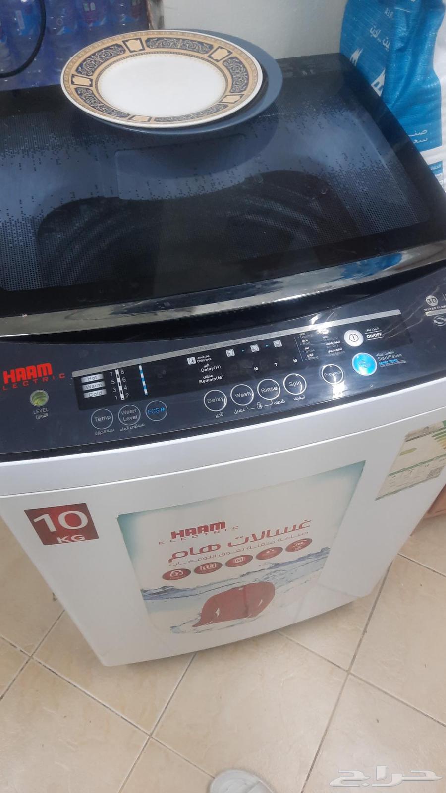 غسالة اوتوماتيك 10 ك كهرباء 220 بحالة جيدة فتحة علوية64543253049218112