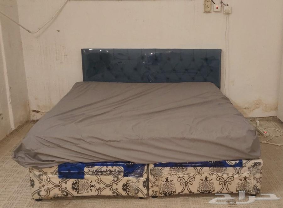 سرير 2 نفر مع المرتبة و غطاء للمرتبة الحالة شبة جديد أستخدم64541536987778110