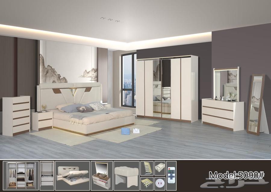 غرفه نوم صيني 8قطع جديد يوجد لدينا مستودع وأشكال كثيره64539073596930110