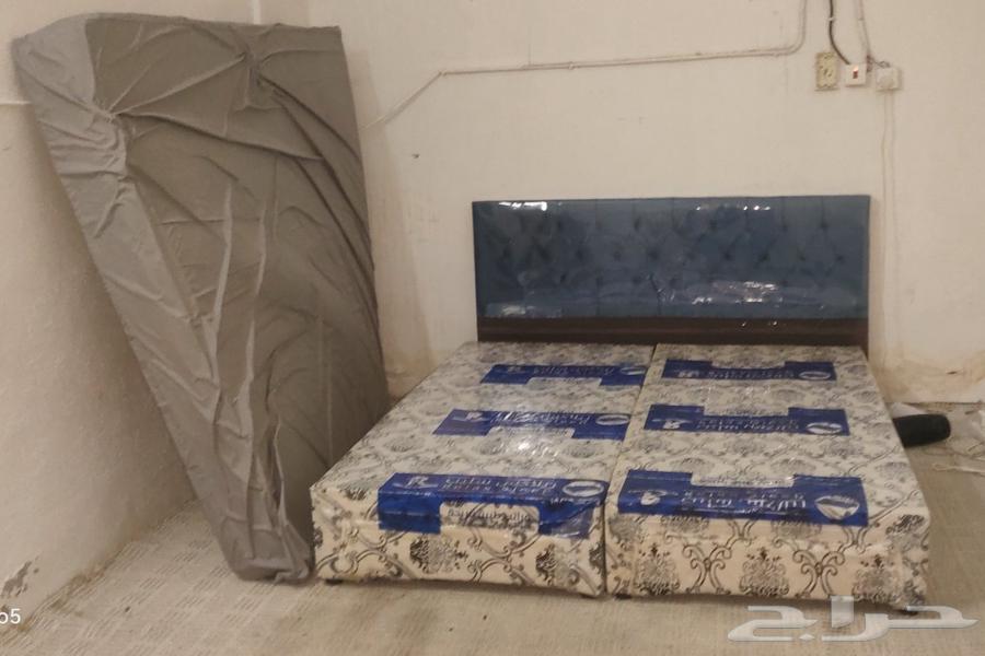 سرير 2 نفر مع المرتبة و غطاء للمرتبة الحالة شبة جديد أستخدم64541536987778113