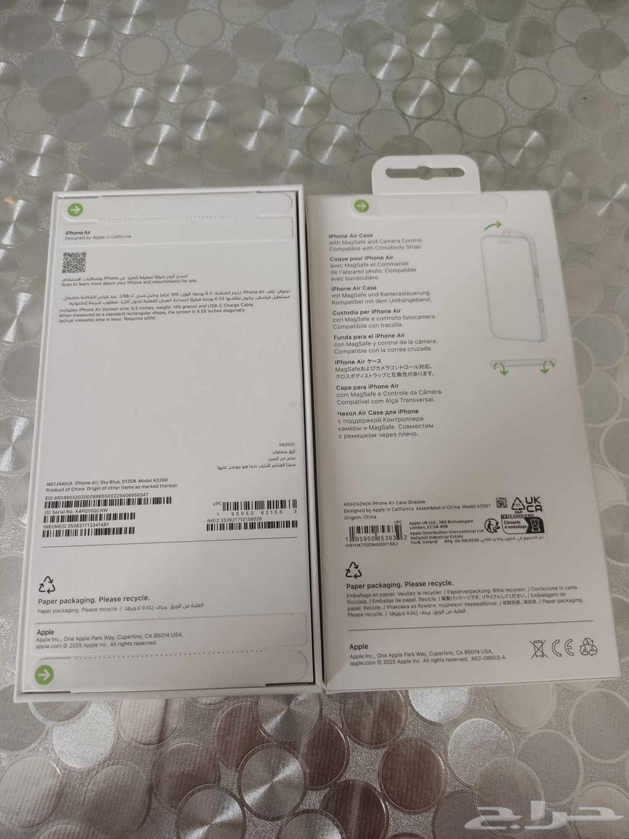 ايفون اير جديد المساحة 512 السعر 5400ريال والتسليم فوري لسعر64537895827075111