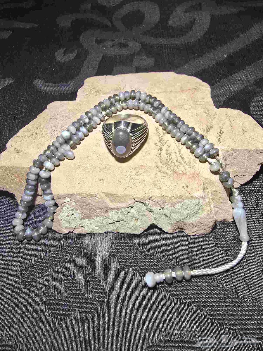 طقم خاتم عقيق سليماني مع سبحه عقيق عرض خاص64536795349633111