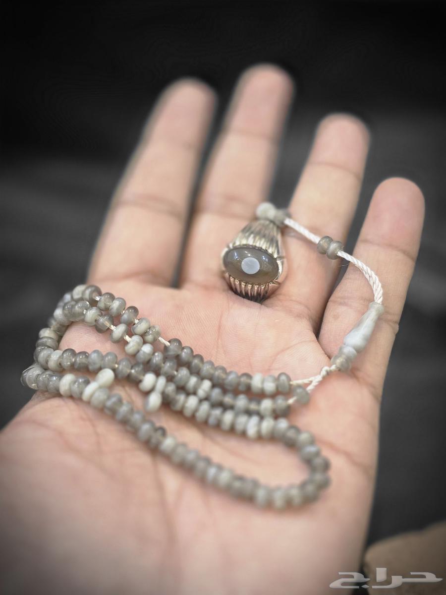 طقم خاتم عقيق سليماني مع سبحه عقيق عرض خاص64536795349633112