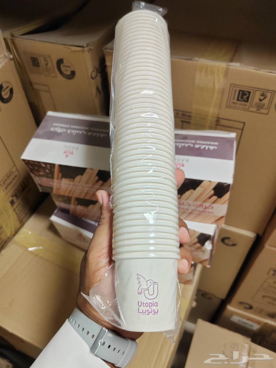 اكواب ورقية وكاسات بلاستيك64542686249090111