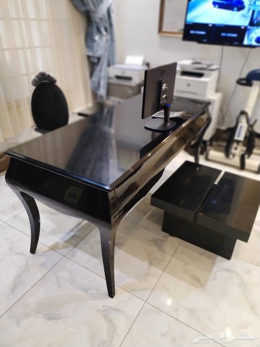 مكتب راقي للبيع صنع إيطالي مع خزانة لون أسود64536781220355110