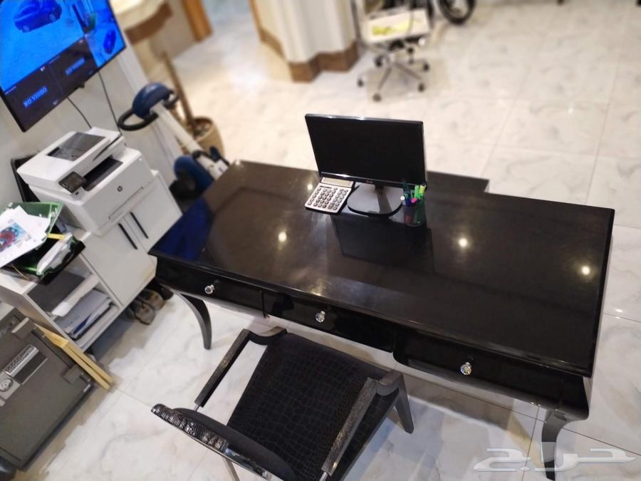 مكتب راقي للبيع صنع إيطالي مع خزانة لون أسود64536781220355112