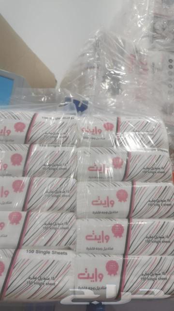 Tissues, each pack contains 10 boxes, if you buy one pack it's 9 riyals. Total 5 packs 3764538542038145113
