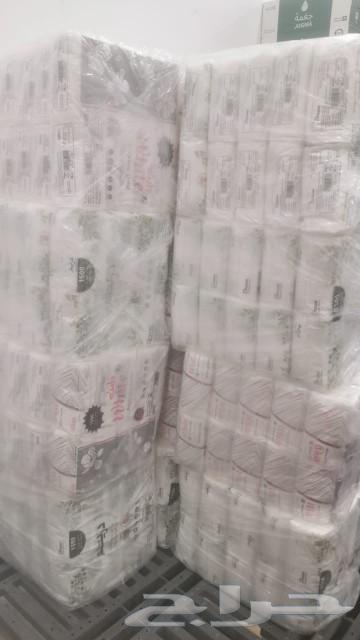 Tissues, each pack contains 10 boxes, if you buy one pack it's 9 riyals. Total 5 packs 3764538542038145111