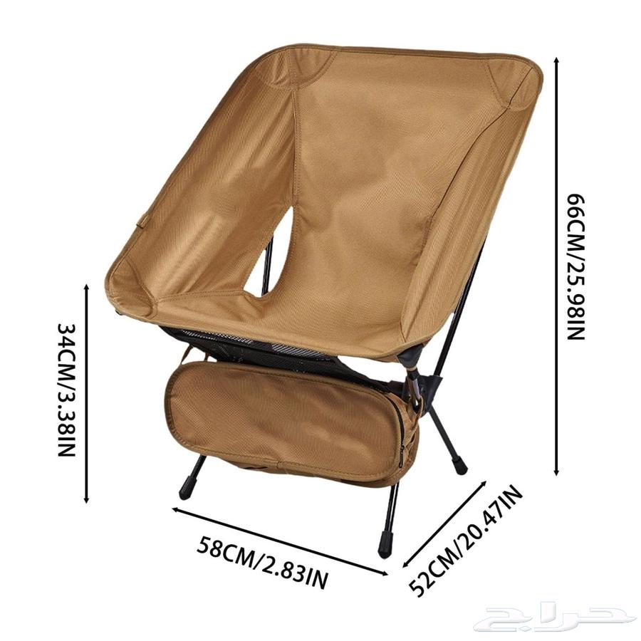 كرسي تخييم قابل للطي سهل الحمل ومريح64411446808705111