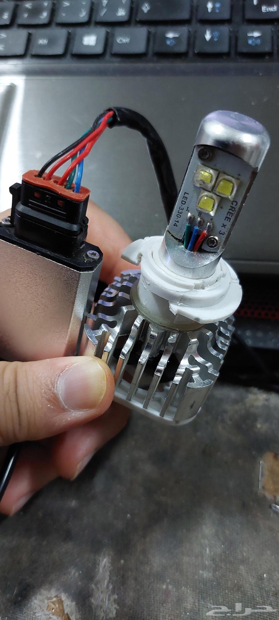 ليد h7 لون ابيض شغال على الشرط H7 led 30W 8 48V64568728398466113