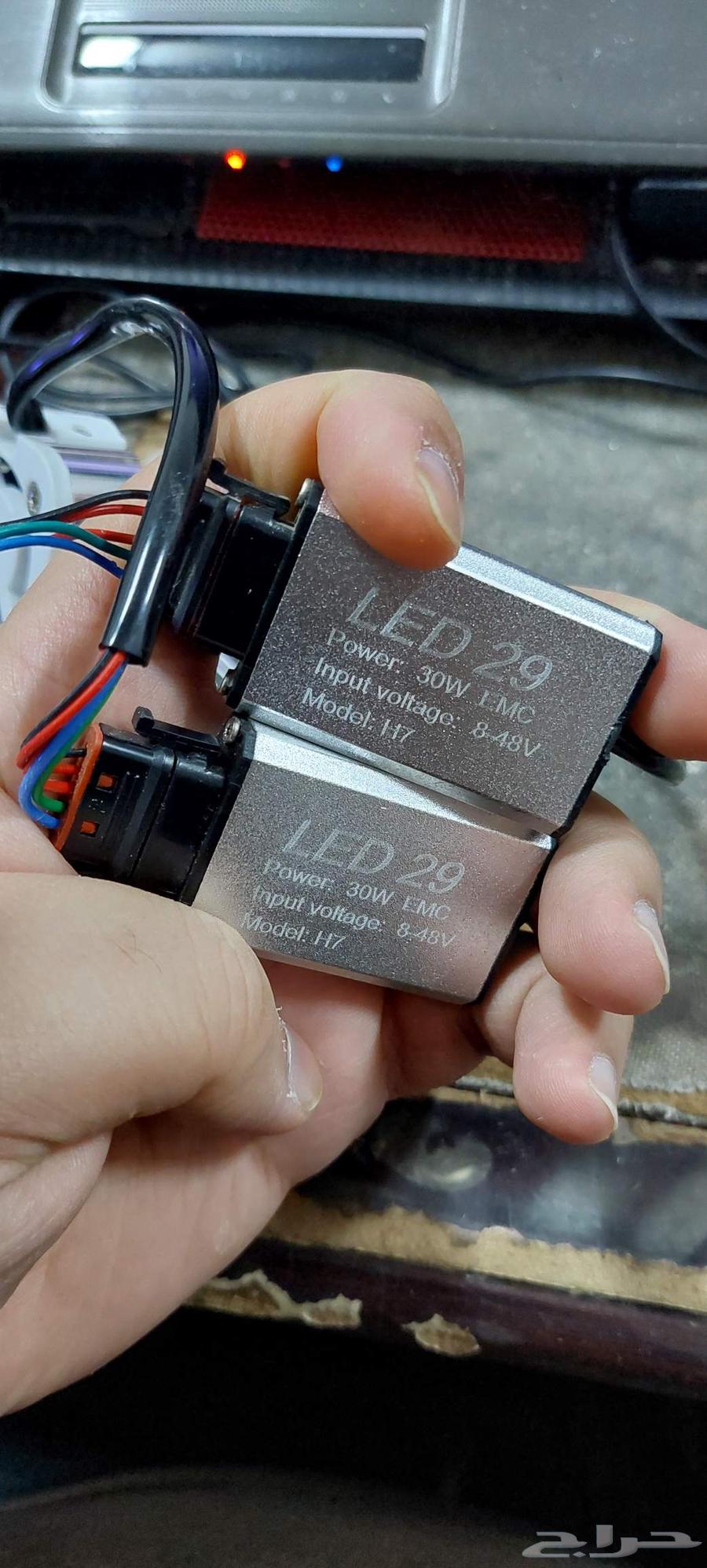 ليد h7 لون ابيض شغال على الشرط H7 led 30W 8 48V64568728398466112