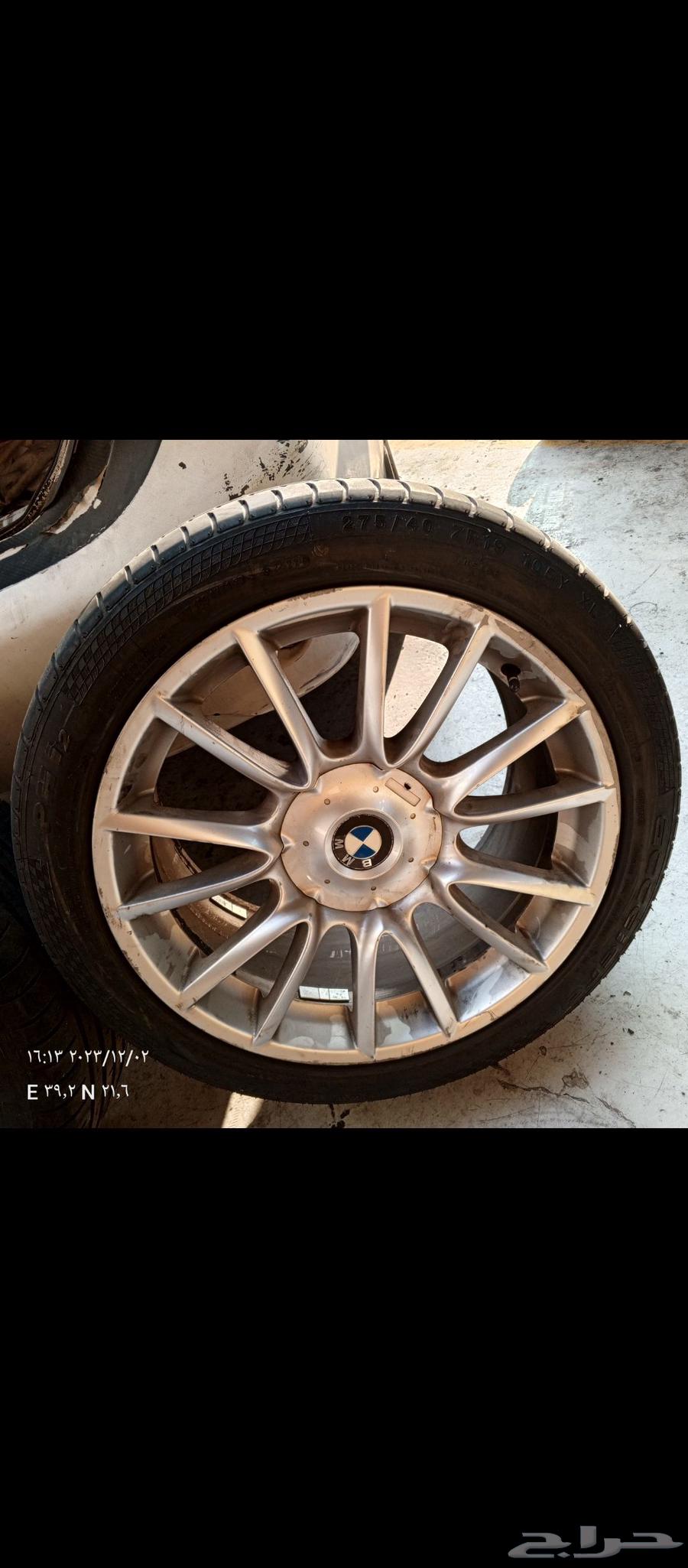 جنوط. 19 مقاسين امامي وخلفي مستخدم نظيف بي ام .64563674521473111