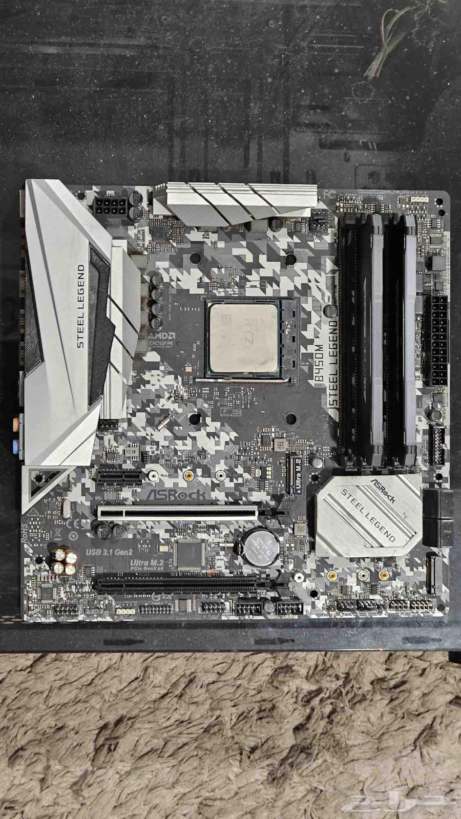 ddr4 ram 16 2 3200 B450m steel legend m.2 500 ryzen 7 2700x64406597984002112