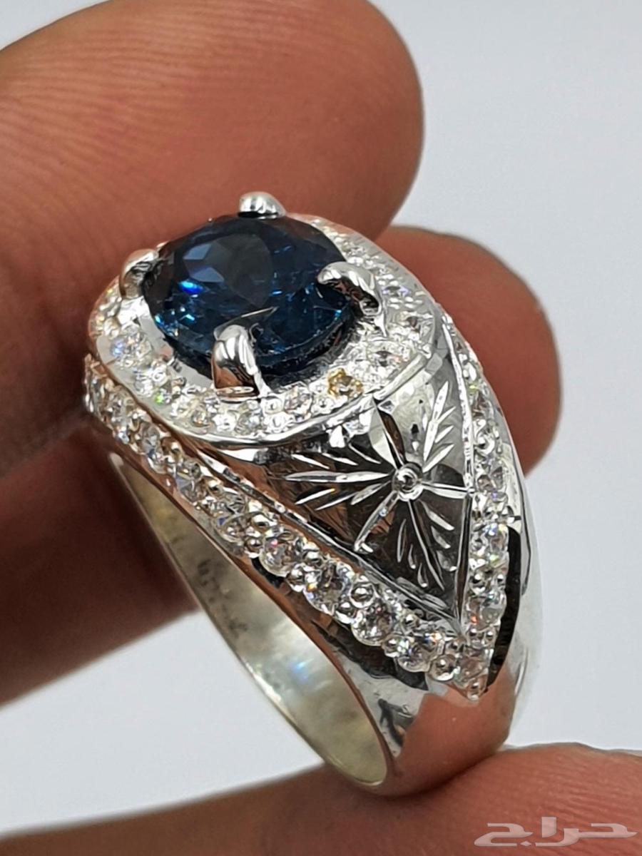 خاتم توباز برازيلي لون لندني بشهادة64409157704067111