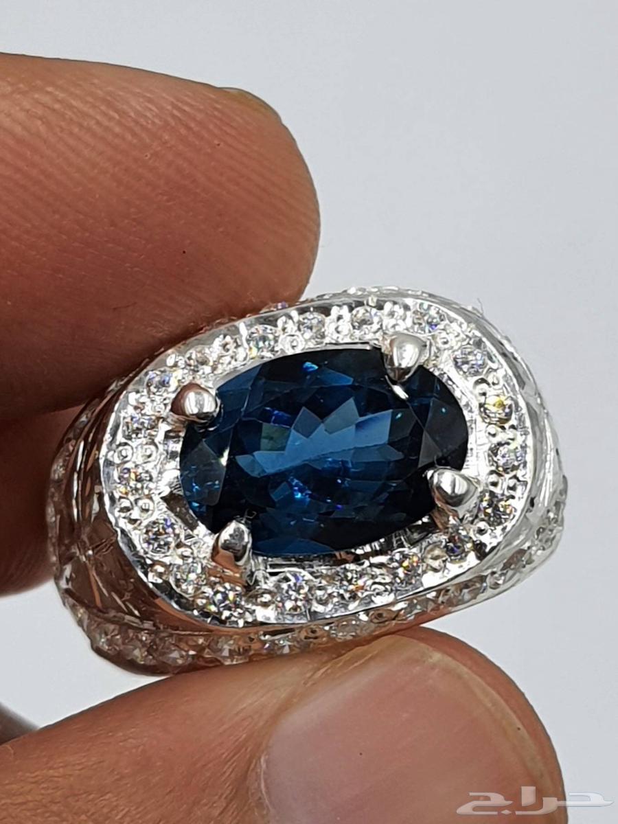 خاتم توباز برازيلي لون لندني بشهادة64409157704067110