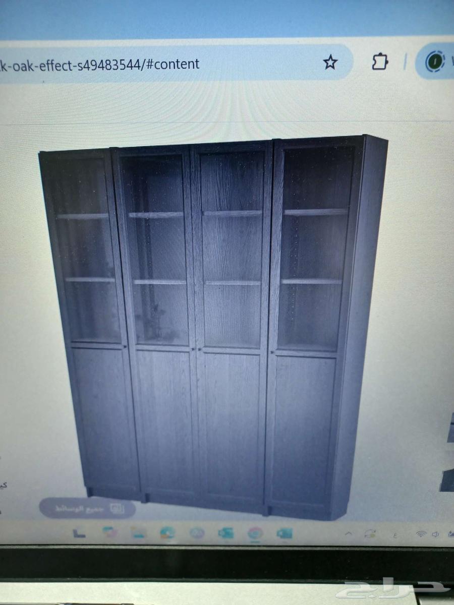 للبيع دولاب خشب مكتبي شبة جديد64406625524355110
