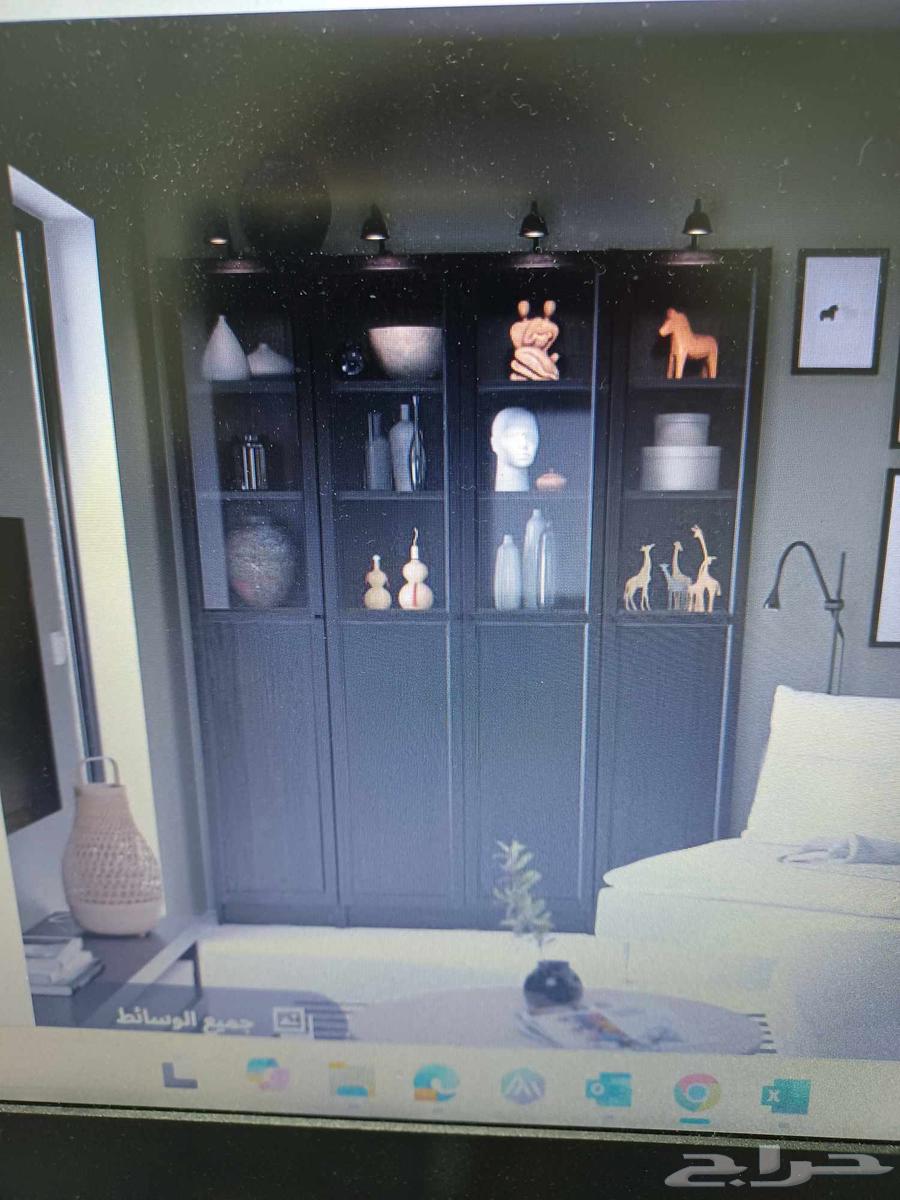 للبيع دولاب خشب مكتبي شبة جديد64406625524355112