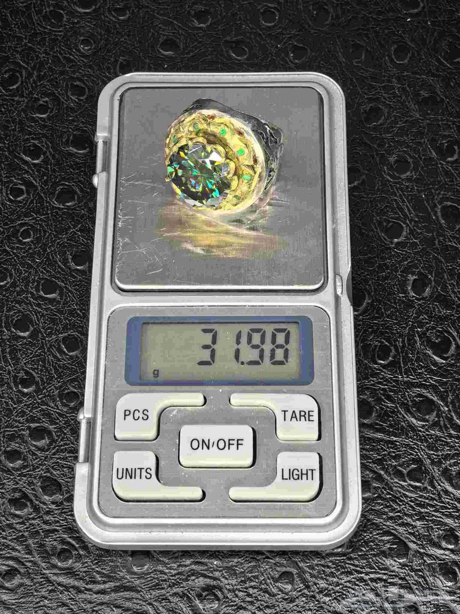 خاتم موزنايت فضة ثقيلة64412224460673114