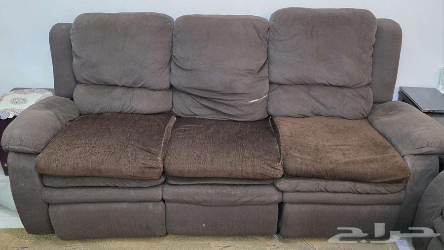 طقم كنب استرخاء (ريكلينر) مستعمل نظيف64408989367171114