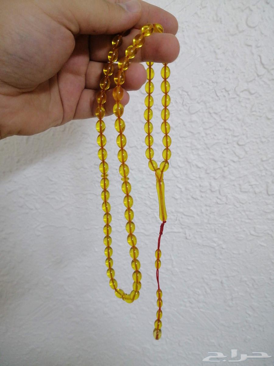 سبحة كهرمان صافيه (جديدة).64408174748161110