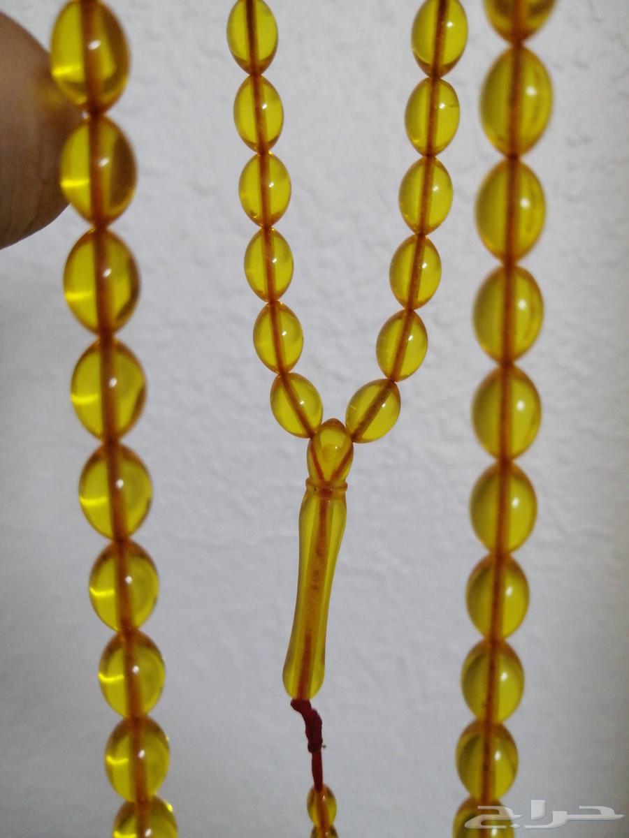 سبحة كهرمان صافيه (جديدة).64408174748161113