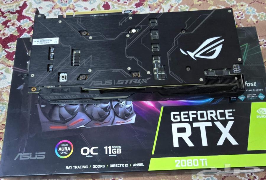 Used ASUS ROG STRIX RTX 2080TI OC 11GB Graphics Card64411054497922112