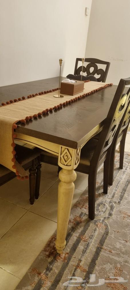 Malaysian-made dining table with 6 chairs, 180 cm long, 100 cm wide, 77 cm high64410144190465110
