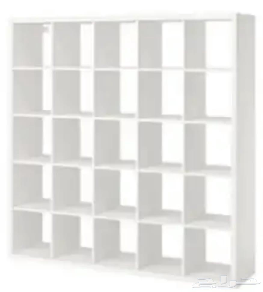 عدد 3 دولاب ايكيا شبه جديده 5x5 عدد الرفوف في الواحد 2564408906120579111