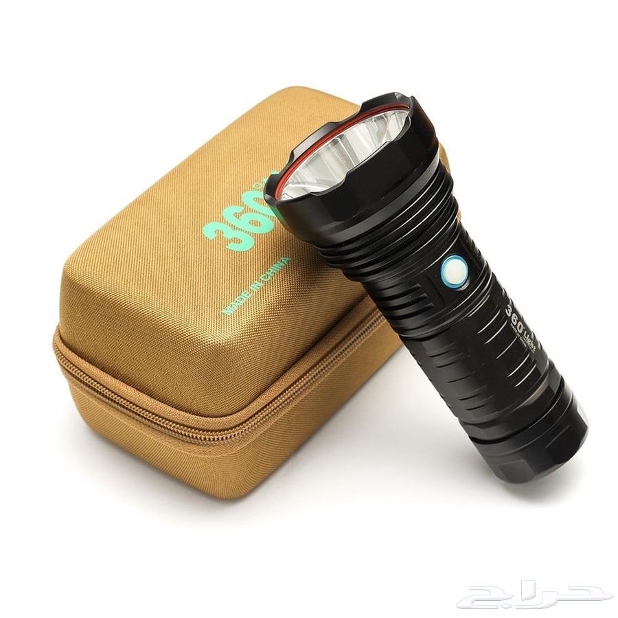360 LED Flashlight for Travel with Charging Battery and Case64549415491843111