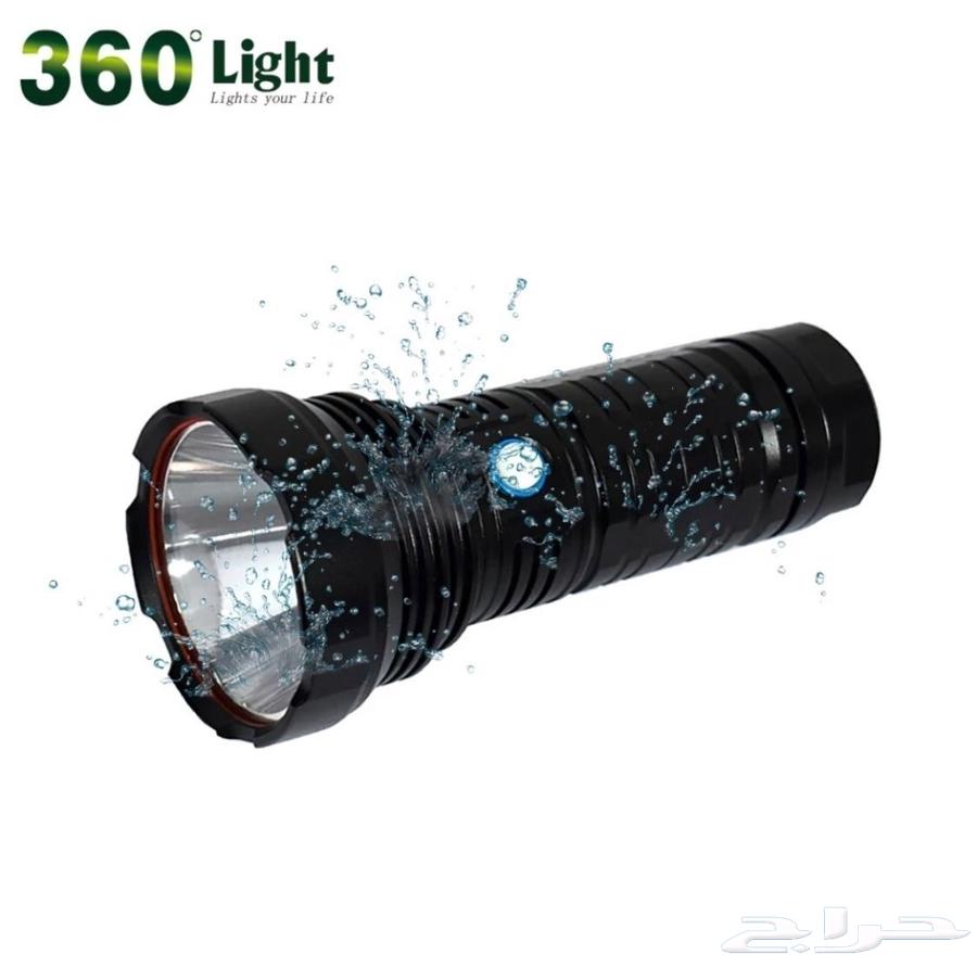 360 LED Flashlight for Travel with Charging Battery and Case64549415491843113