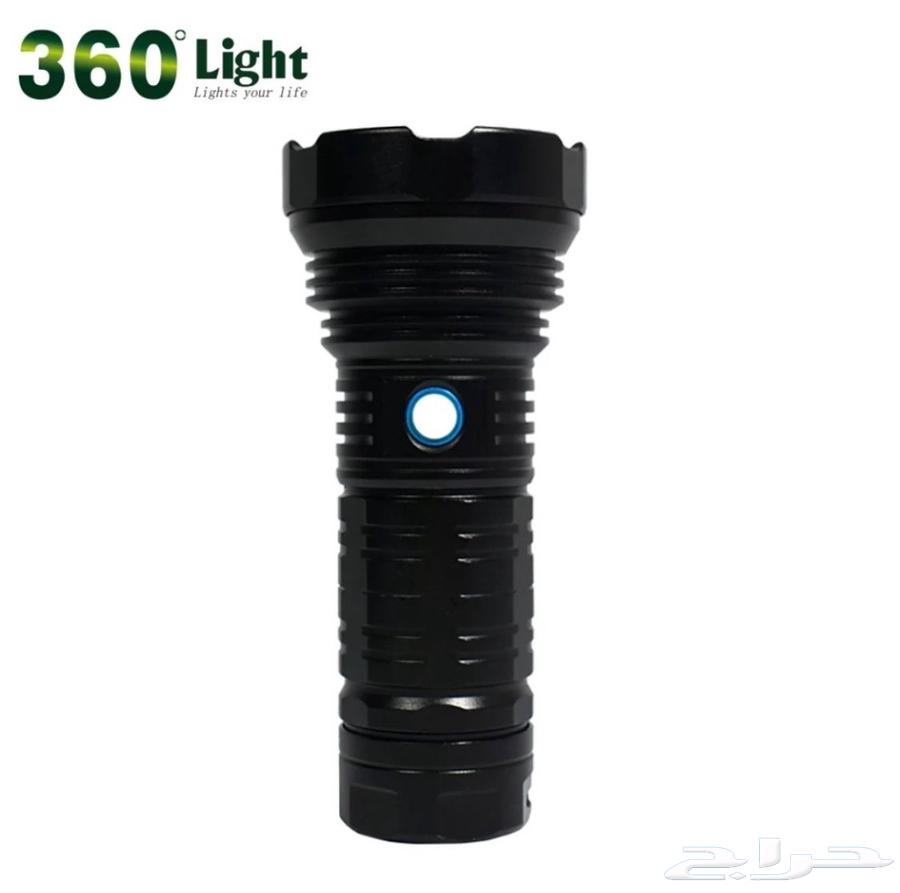 360 LED Flashlight for Travel with Charging Battery and Case64549415491843112