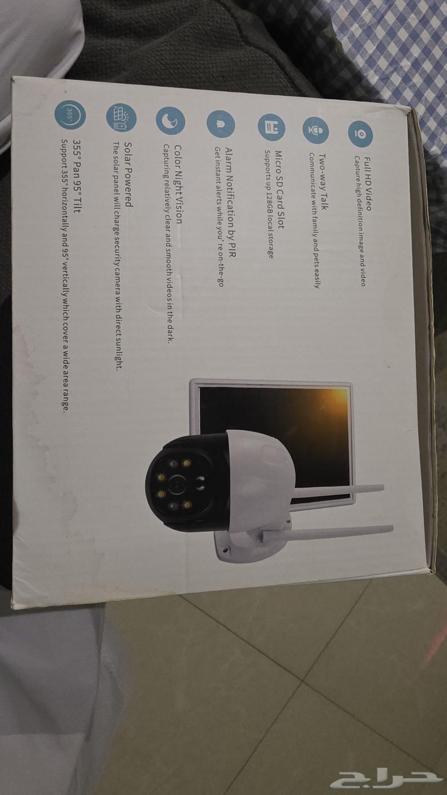 كاميرا خارجية بالطاقة الشمسية جديد لم يستخدم64544650153729110