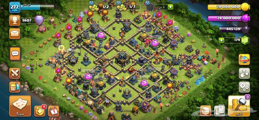 حساب كلاش تاون 17 ماكس للبيع64545146777090110