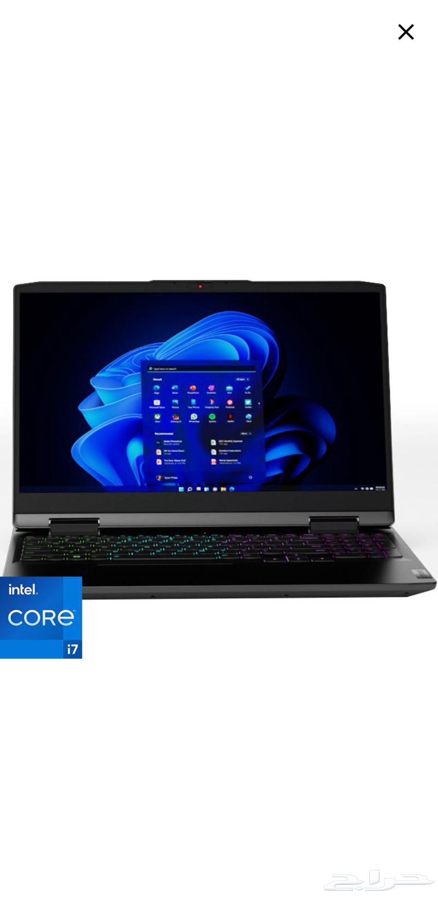 لينوفو i7 جيل 12 RTX 3050 رام 16 SSD 1TB استخدام خفي64552760869763110