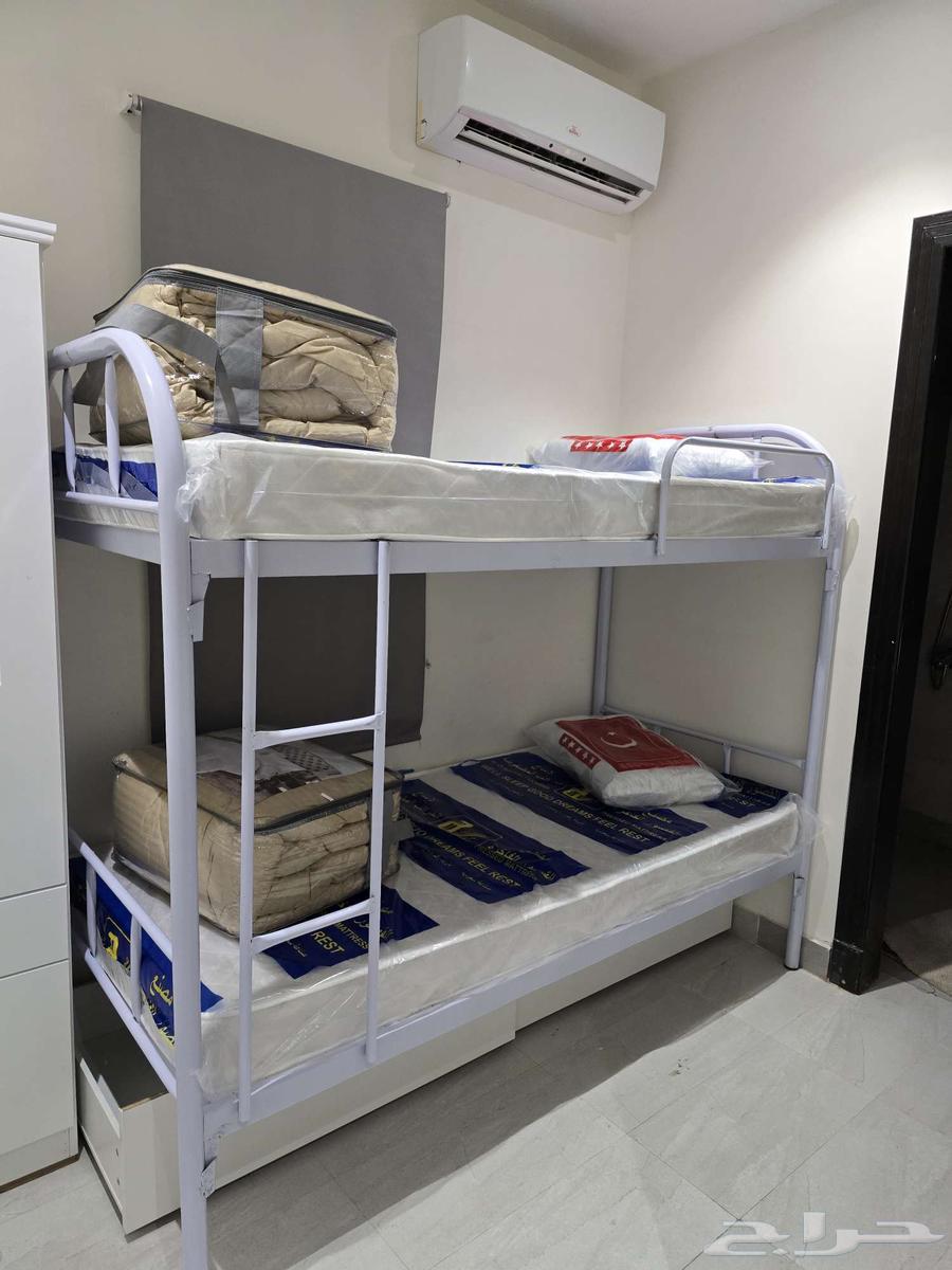 سرير حديد دورين دور واحد مرتبه بطانيه دولاب حديد جديد64548617300739114