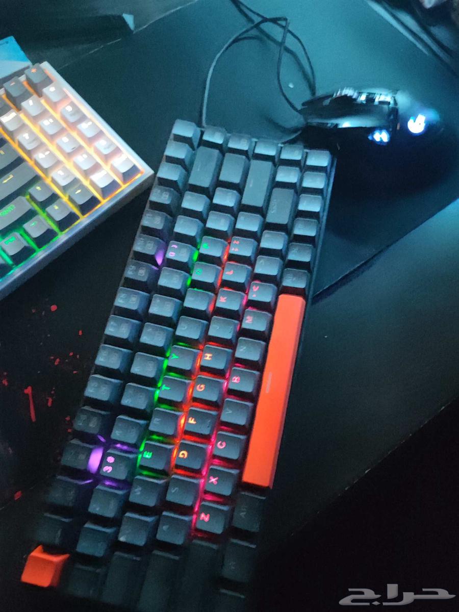 كيبورد قيمينق سويتش احمر rgb ار جي بي للبيع او البدل بماوس64553001603330111
