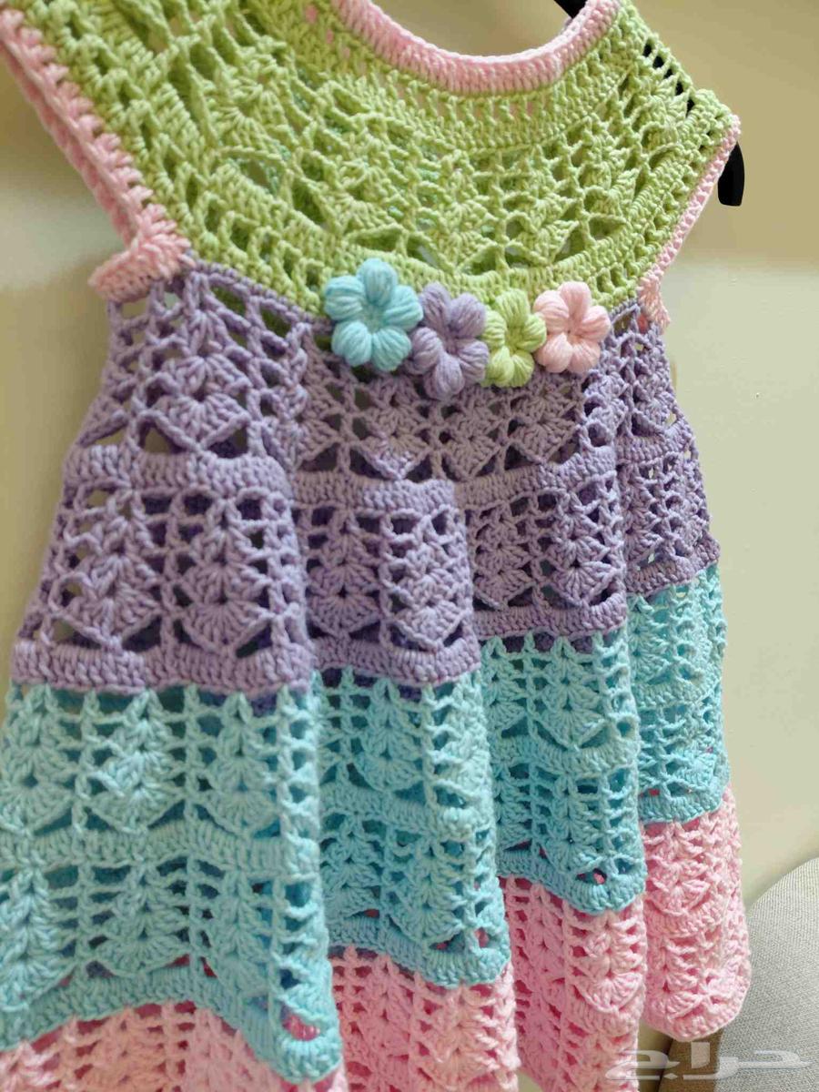 فستان كروشيه بناتي للبيع64549064775171110