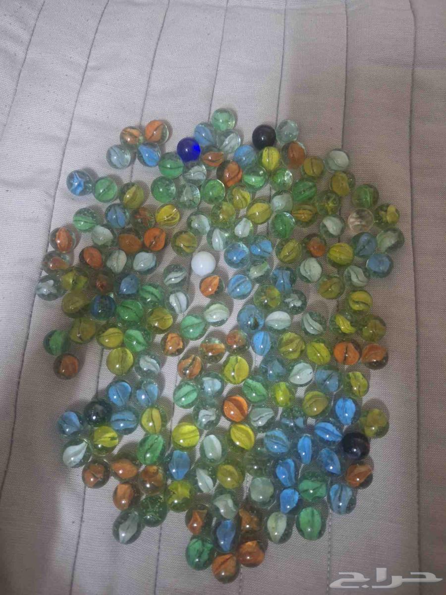 Glass marbles... quantity 168. Price 60 or 50 riyals64547485210371111
