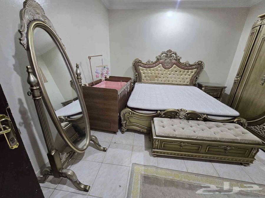 غرفة نوم بحاله ممتازه مع مجلس64550817566209112