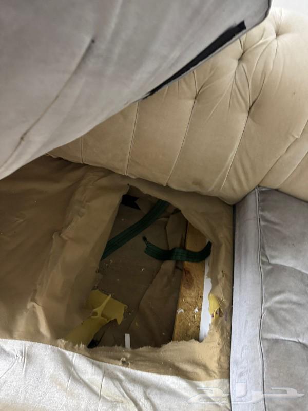 كنب للبيع حرف يو خشب64548883338881114