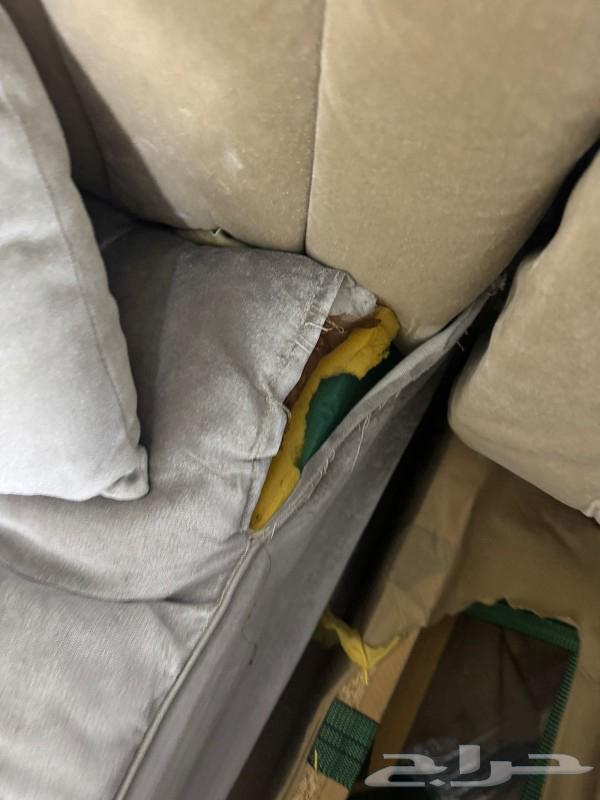 كنب للبيع حرف يو خشب64548883338881113