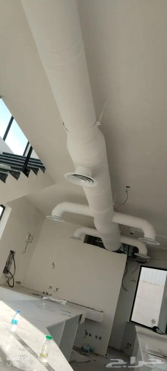 Implementation of central air conditioning ducts, air channels, and chimney extensions and stainless steel installations of various types, inside and outside64453366743809114